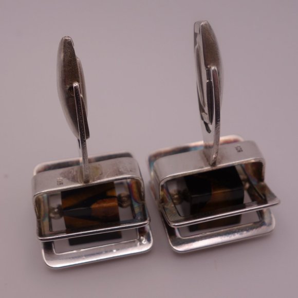Sno of Sweden 925 Silver Cuff Links - Picture 7 of 16